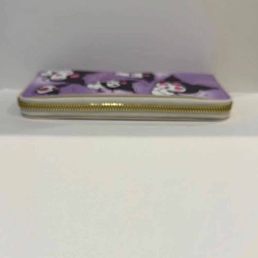 Kuromi Purple Zipper Wallet NWT